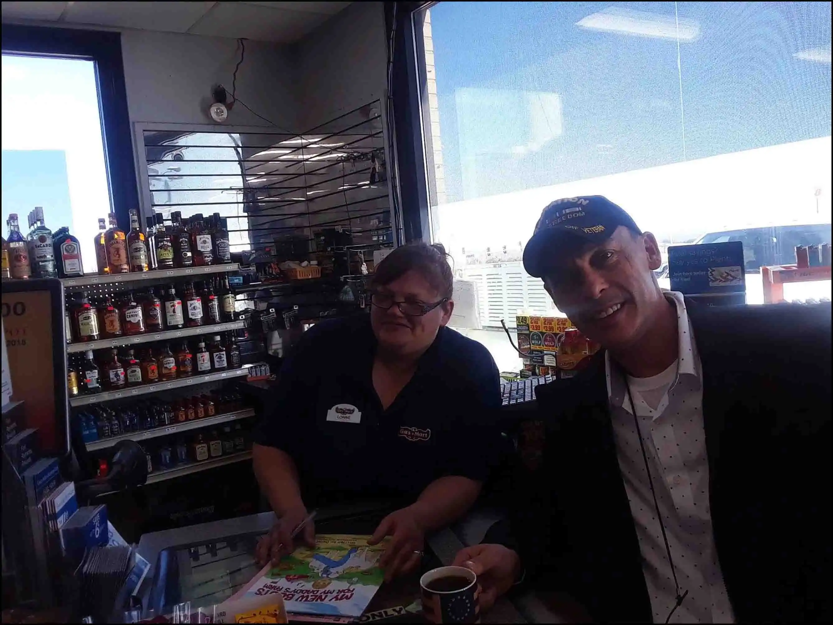 Stopping in for a snack & the CEO David Haave gets a request to sign My New Boots for My Daddy's Farm; 2022 Louisiana. -- David Haave
